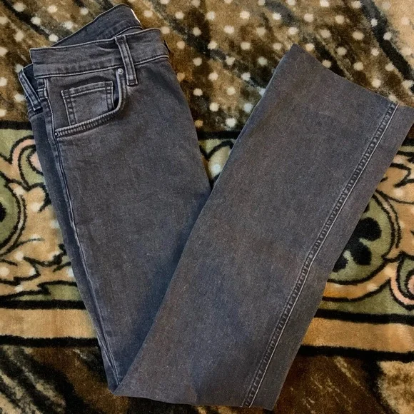 Mango Charcoal Straight Fit Jeans - Picture 5 of 8